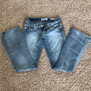 Day trip Jeans 25L Light wash Jeweled Buttons